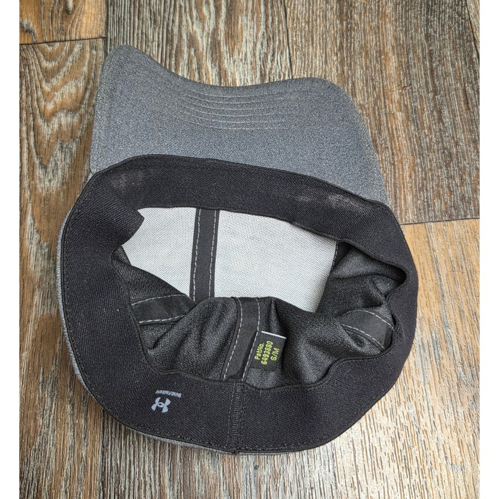 Under Armour Mens Blitzing Curved Brim Stretch Fit Hat Grey S/M - Picture 4 of 5